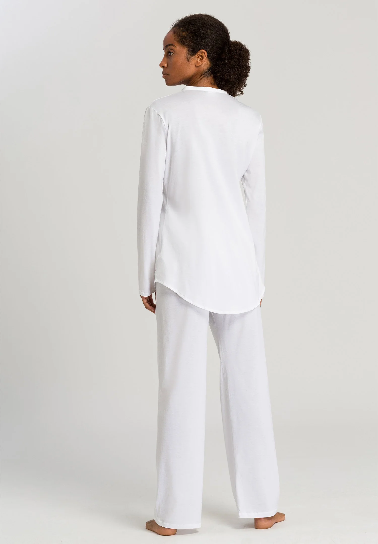Cotton Deluxe L/SLV Pajama | white 077956-070101 - Image 4