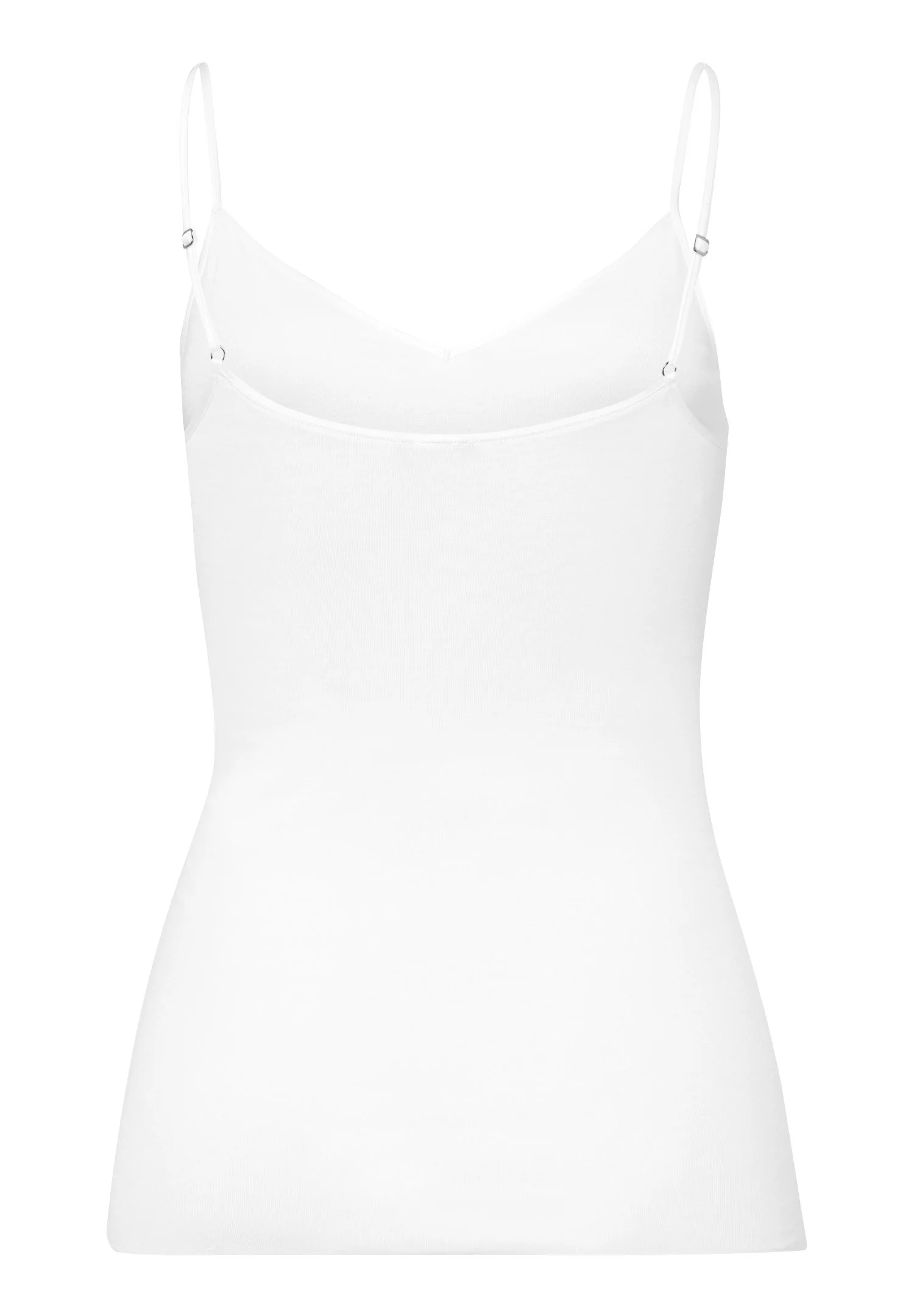Cotton Seamless Spaghetti Top | white 071601-070101 - Image 3